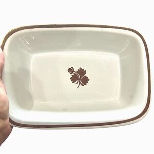 Meakin Tea Leaf Royal Ironstone China A J Wilkinson England White Serving Dish